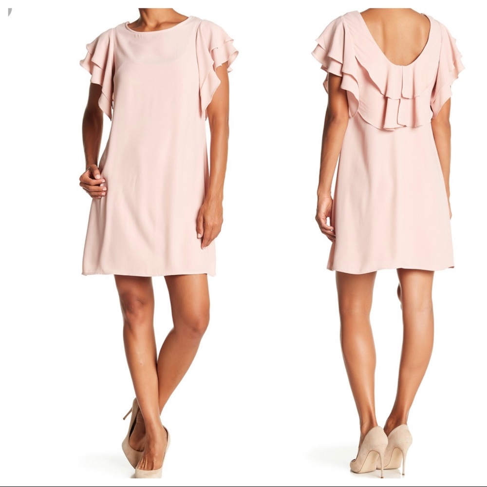 ABS Collection Ruffle Trim Dress